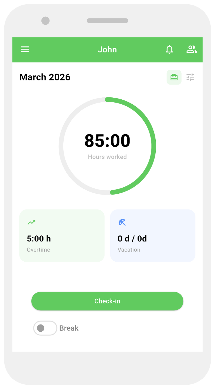 Working Timer – Mobile